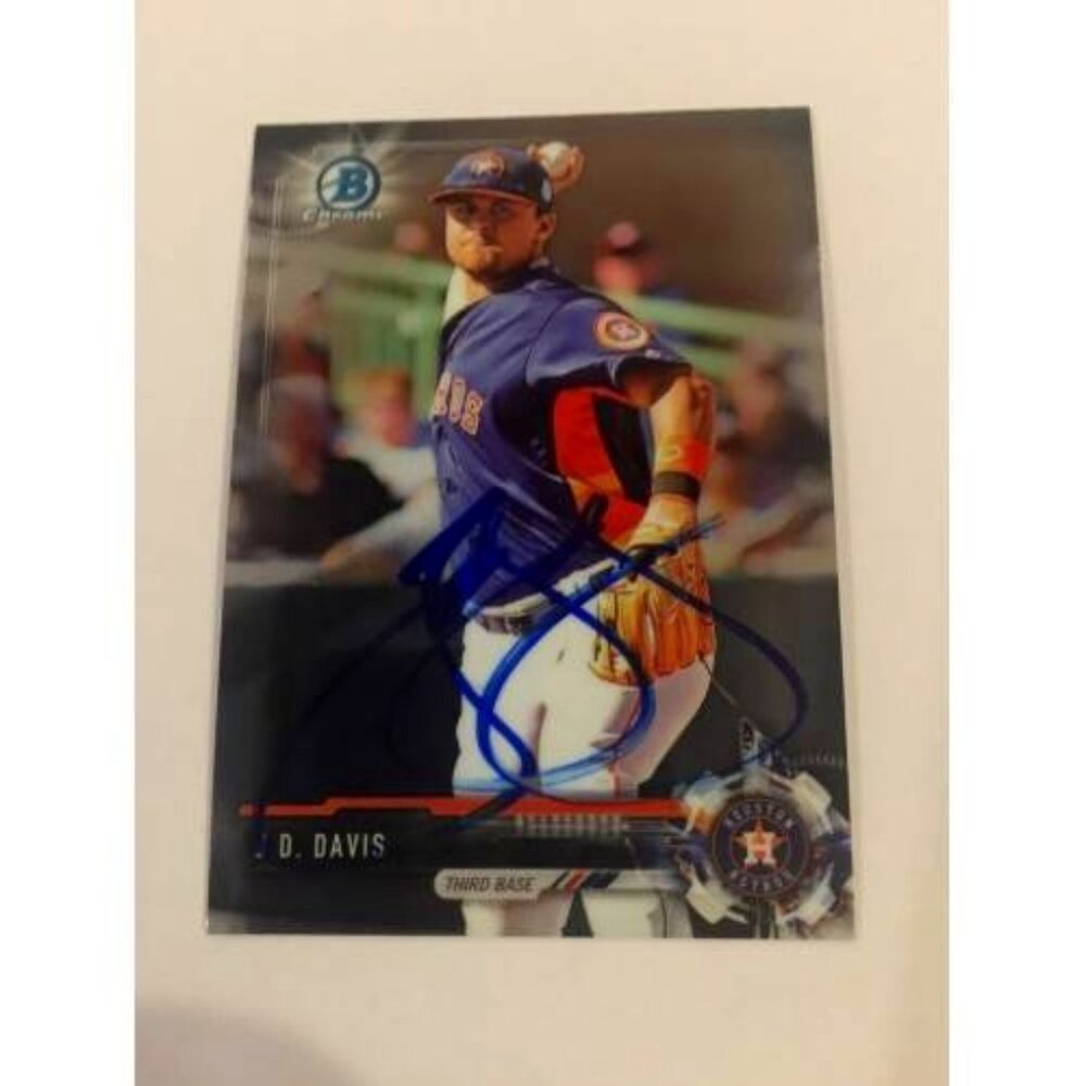 2017 Bowman Chrome Prospects #BCP81 JD Davis Houston Astros IP Auto (034)